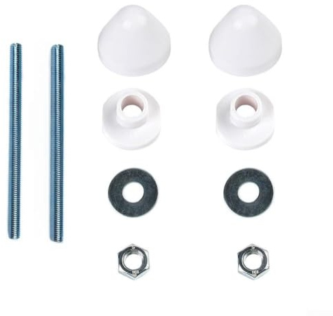 Toilet Installation Kit, Wall Hung Toilet Fixing Rod, Concealed Cistern Mounting Bolts for Bathroom WC Pan Installation(White)