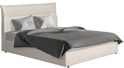 habitat et jardin Bett mit Bettkasten aus Samt Isola - 160 x 200 cm - Beige
