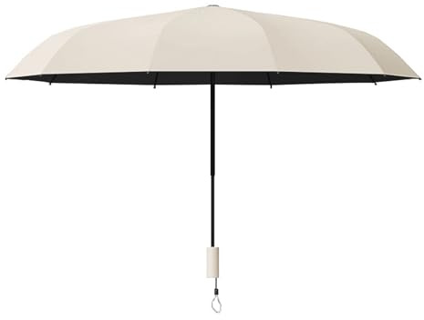 Wilafury Sombrilla para silla con abrazadera, parasol ajustable con clip para sillas plegables de playa, sombrilla para patio, sillas de playa, cochecitos, de ruedas, color beige