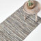 Homescapes Teppich Denver aus 100% recyceltem Leder, 150 x 240 cm, grau