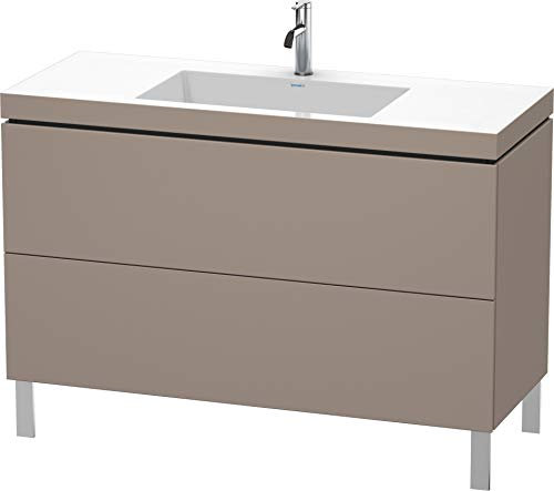 Duravit Duravit Waschtischunterbau L-CUBE mit Waschtisch Vero Air, 698 x 1200 x 480 mm 1 Hahnloch basalt matt