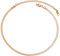 PROSTEEL kurze Kette Rosegold vergoldet Damen Choker Necklace 46+9cm verstellbar Schlangenkette Halsband 3mm breit Halskette Modeschmuck Accessoire für Muttertag Jahrestag