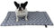 Made in Germany hochwertige Sommer Hundedecke, Sterne Grau, 45x65cm für kleine & große Hunde I weiche Kuscheldecke, waschbar, trocknergeeignet