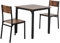 Montary Esszimmergruppe Esstisch mit 2 Stühlen Essgruppe, Sitzgruppe für Balkon & Esszimmer & Wohnzimmer, Tischgruppe Vintagebraun Beschreibung (2PCS)