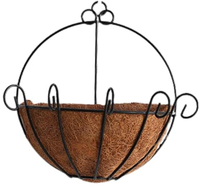 Warmhm Wohnkultur Rustikale Dekorakzente Kokos Pflanzer Pflanzkörbe Pflanzenhalter Für Die Wand Übertopf Zum Aufhängen An Der Wand Blumendekor Bauernvase Geländer Bambus Hängend