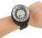 Sluffs Taucheruhr, Leichte 50 M Schwimm-Sportuhr, Ausgewogen, Wasserdicht, Unterwasser, Leuchtendes LCD-Display, Tauch-Handgelenk-Kompass CP-991(Grau)