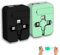 Gartmost charge 3 en 1 rétractables (1,2 m) avec USB C/Micro USB/IP et support de téléphone, cadeau d'anniversaire pour votre famille et vos amis, compatible avec iPhone/Android (Noir+vert)