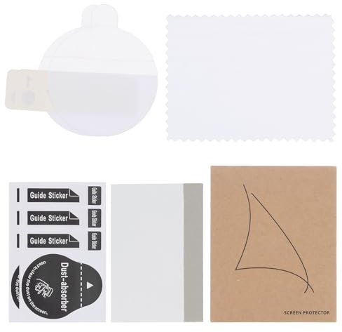 QUARKZMAN 2 Protectores de Pantalla de Vidrio para Reloj de 28 mm HD de Alta Definición, Impermeables, Muy Finos de TPU Universal, Película Protectora de Pantalla de Smartwatch