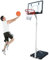 Tragbarer Basketballkorb mit Rädern und Ständer，Korbhöhe von 170 bis 305 cm verstellbar，im Hinterhof，Auffahrt，tragbarer Basketballkorb mit Ständer Kinder，Jugendliche
