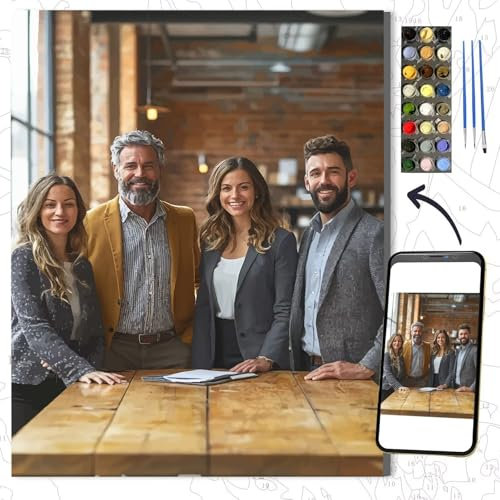 Peinture par Numero Adultes, Personnalisée Peinture par Numéros pour Adultes Kits, Kits de Peinture au Numéro Personnalisé Votre Propre Photo, Décoration de Maison/Différentes Tailles (60x110cm) L-14