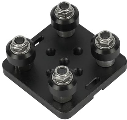 Kznifmk V-Slot Gantry Plate Set 2020 Aluminum Profiles, Special Slide Plate with Pulley for 3D Printer Parts
