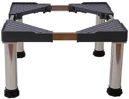 Adjustable Washing Machine Base 10-25cm Height, Anti-Vibration Mat for Fridge & Freezer 50-75cm, Durable Furniture Support for Dishwasher & Appliances