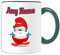 Personalisierbares Geschenk – Papa Schlumpf Tasse (Pinguin-Cartoon-Charakter-Kostüm-Design, Farboptionen) – jeder Name Nachricht auf Ihrem einzigartigen – Silly Lustige Neuheit Kawaii Humor
