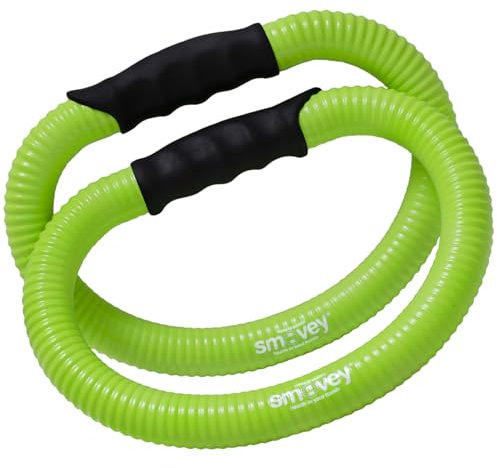 Smovey Schwingringe Solid | Ganzkörpertraining | Für Anfänger u. Wiedereinsteiger | 4 Stahlkugeln | Harter Griff | Leicht zu reinigen