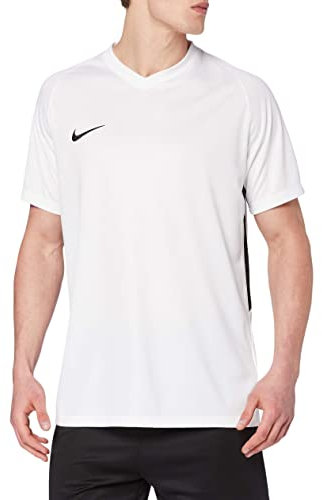 NIKE Men's Tiempo Premier Short Sleeve Top, White/White/Black/(Black), XL UK