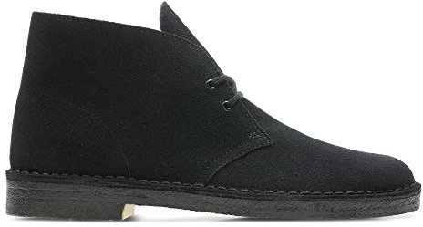 Clarks Men's Desert Boots, Black (Black Suede), 8 UK