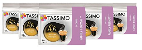 TASSIMO L'OR café Long Classique, dosettes à café souples, T-Discs Capsules, 5 paquets de 24 (120 Boissons)