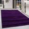 HomebyHome Teppich Wohnzimmer 80x150 cm Läufer Flurteppich Küche Lila Moderne Einfarbig Meliert Design - Schlafzimmer Teppich Kurzflor Teppiche Extra Weich Pflegeleicht - Carpet Living Room