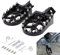 JFG RACING Cale Pied Moto,Repose-Pieds Moto Aluminium CNC pour CRF XR CR 50 70 80 100 125 CT200U Mini Bike SSR RFZ Beta Pit Bike-Noir