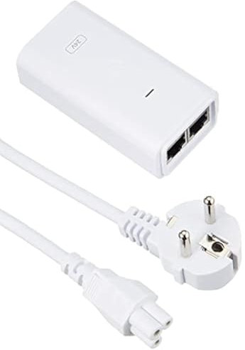 Ubiquiti PoE-Adapter, weiß (POE-24-12W) [kompatibel mit vielen PoE-Geräten], POE 24-12W-WH