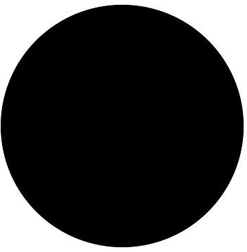 Haberdashery Online Schwarze Selbstklebende Tafel zum Schreiben und Löschen mit Kreide. Nicht entfernbares Vinylblatt. Mod: Kreis 28'5 cm Durchmesser