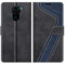 MOBESV Coque pour Xiaomi Redmi Note 9, Housse en Cuir Magnétique Fonction Stand Étui pour Xiaomi Redmi Note 9, Élégant Noir