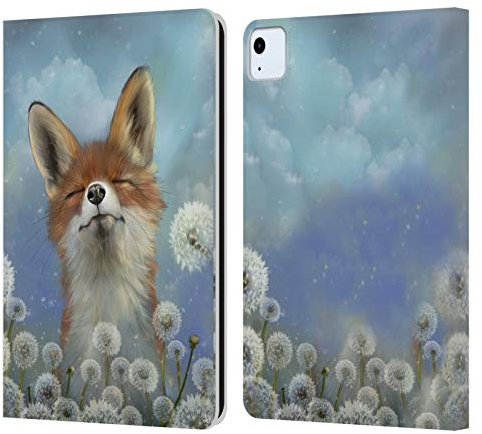 Head Case Designs Offizielle Ash Evans Dandelion Fox Tiere Leder-Wallet-Hülle Kompatibel mit Apple iPad Air 11 2020/2022/2024/2025