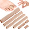 4 Stück Zehenschutz, 4Größen Schlauchbandage,Silikon Zehenschutz, Zehenkappen Zehentrenner, Zehenschutz Separator, Schlauchbandage Druckschutz,zur Polsterung der Zehenblende,Hühneraugen,Hornhaut(15cm)