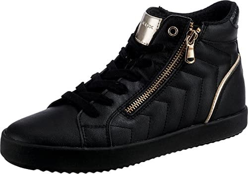 Geox Damen D Blomiee Sneakers, Schwarz, 37 EU