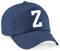 4sold Lässige 100% Baumwolle Atmungsaktiv Alphabet A-Z Marineblau Caps Weiß Brief Hut Hüte Unisex Jungen Mädchen Cap Baseball Kinder Mütze Kappe Buchstabe (Z)