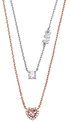 Michael Kors - Premium Roségold, silberfarbene Sterlingsilber-Halskette für Damen MKC1596A2931