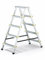 DWA Escabeau double pliable en aluminium 5 marches