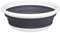 H HANSEL HOME Barreño de Silicona Plegable, Cuenco de Lavado Redondo Plegable, Tina plegable, Cuenco para Fregadero Plegable para Casa, Camping, Viaje, 38 x 13,5 cm
