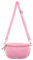 Zwillingsherz Bauchtasche mit Reißverschluss aus 100% Echtleder - Hochwertige Schultertasche zum Umhängen für Damen Frauen Mädchen – Crossbag groß und elegant - Umhängetasche Handtasche Bag, Rosa
