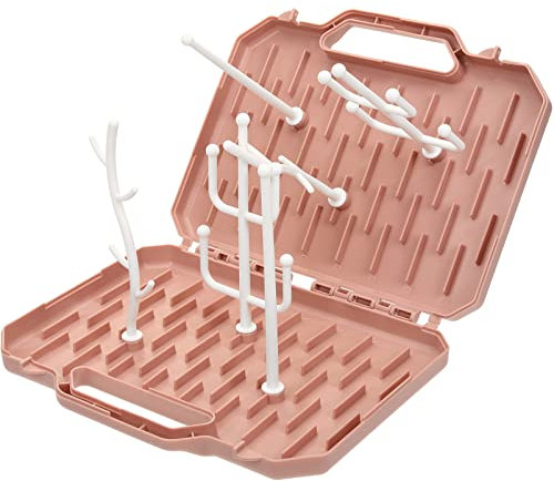 Toddmomy Trockenständer Für Babyflaschen Multifunktions-trockenbox Für Milchflaschen Tragbares Trockengestell Mit Abnehmbaren Ablagen Für Schnuller Flaschen Pumpen Und Becher Kompakt Und Le