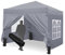 Leadyeah Pavillon Faltpavillon 2.5x2.5m, Gartenpavillon mit 4 Seitenwänden, Stabiler Pavillon mit UV Schutz 50+, Gartenpavillon für Outdoor Party, grau