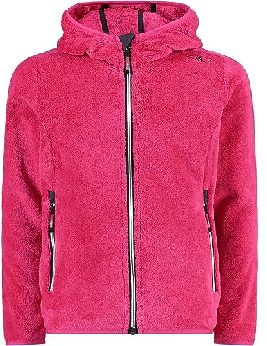 CMP Giacca Kid G con Cappuccio Fisso Unisex - Bambini e Ragazzi, Fuxia, 116