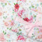 Hochzeits-Geschenkpapier und Schleifen-Set für Mädchen und Frauen, 4 Blatt, rosa, rote Rose, Blumenmuster, Brautparty, Verlobung, Geschenkpapier – Muttertag, Geburtstag, Jahrestag, Valentinstag