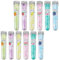 PSOWQ Seife Tragbare Mini Seifen Scheiben Seife Papie für Reisen Camping Active Wash Handwaschseife (Fruchtserie) - 12pcs