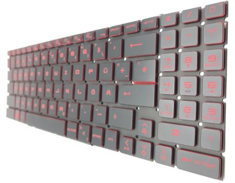 DEUTSCHE - Tastatur Keyboard Rot Beleuchtung kompatibel für MSI GF66 Katana 12UE/12UEO (MS-1583)