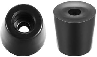 Recogwood 12Pcs Round Rubber Feet, D20mm x 16mm x H20mm Non Slip Furniture Feet Pads Rubber Bumpers Pad Protectors for Cabinet, Desk Tables, Couches, Chair