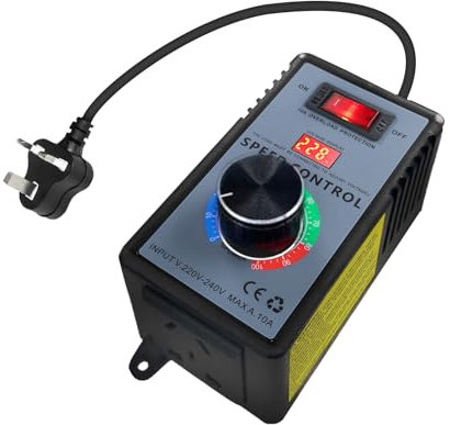 Jadeshay Voltage Regulator,4000W AC 220V SCR Speed Controller Electric Drills Angle Grinders Voltage Regulator Governor Dimmer Thermostat Motor Fan Speed Controller