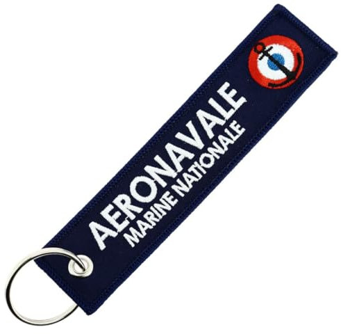 CLJ - Porte-clés - Aéronavale - Marine Nationale - Bleu Marine - Militaire - Fantaisie