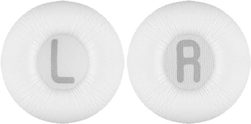 Yizhet Cuscinetti Cuffie Compatibile con JBL T510BT T500BT T450BT T450 JR300BT & JBL Tune 510BT 500BT 450BT 520BT 310BT Padiglioni Cuffie di Ricambio in PU e Spugna, Bianco