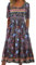 ABINGOO Damen Kurzarm Rundhals Sommerkleid Boho Blumendruck A-Linie Kleid Lose Midikleid Freizeitkleid Strandkleider mit Taschen(B-Blumen,XXL)