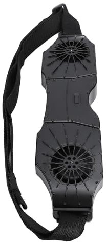 Rechargeable Belt Fan Battery-powered Belt Fan with 3 Speeds (Black)