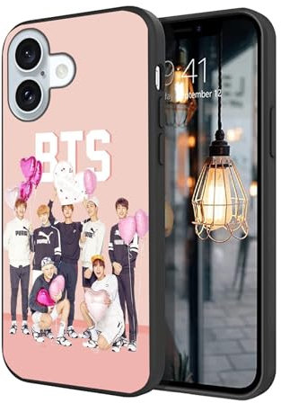 ZHETUODANG Fashion-BTS-10 Schutzhülle für iPhone 16, cooles, einzigartiges Design, weiches TPU, stoßfest, für Herren/Damen/Mädchen/Jungen