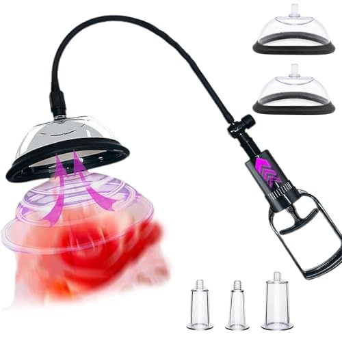 Bomba vaginal, bombas de clítoris Aumenta la sensibilidad y aumenta el placer sexual femenino, el estimulador de pezones del clítoris contiene 5 ventosas para aumentar el placer de la pareja