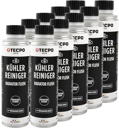 TECPO Lot de 10 nettoyants pour radiateur - 300 ml - Additif de refroidissement