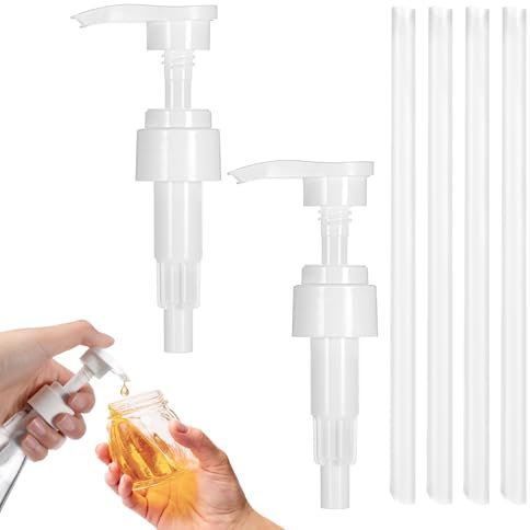 Giantree 2 distributori di sapone a testa di pompa, dispenser di pompa, filettatura da 28 mm, riutilizzabili, per lozioni, balsami